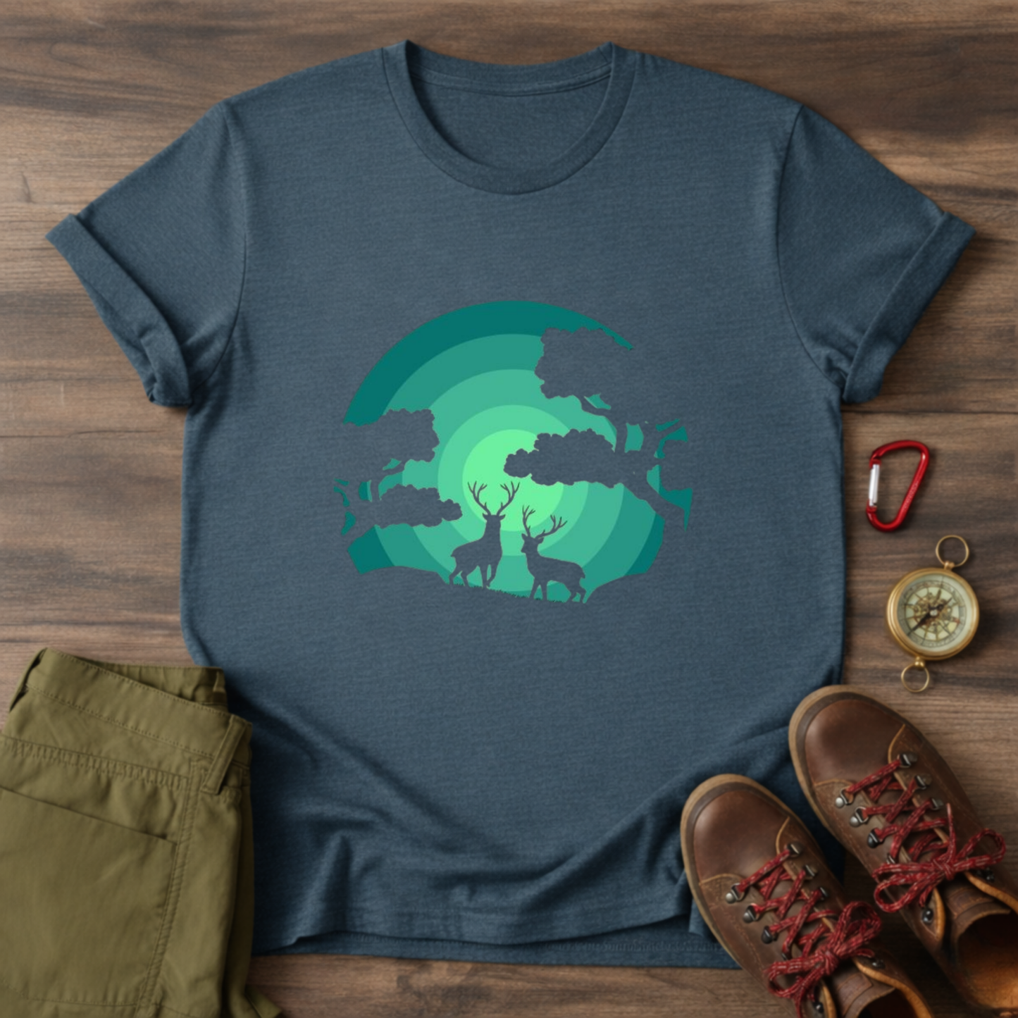Two Deer Graphic T-Shirt