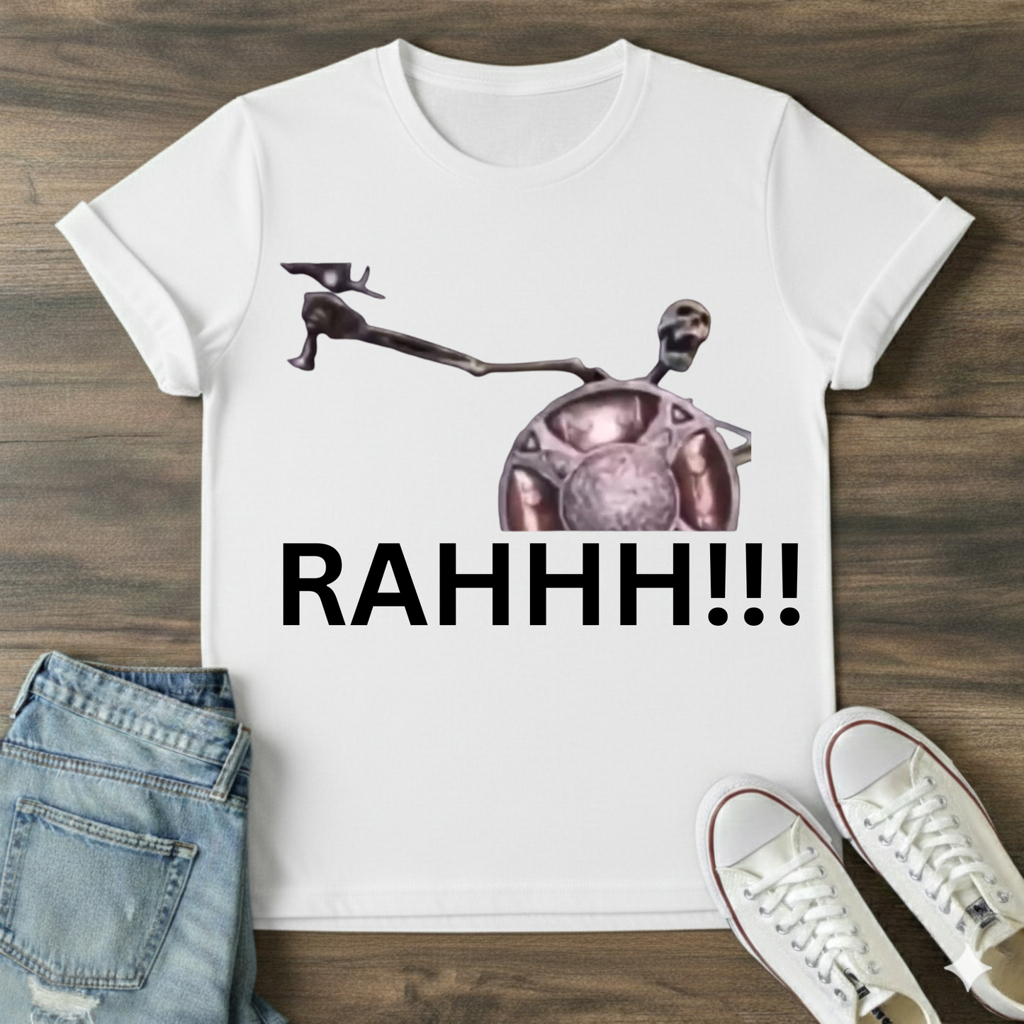RAHHH!!! meme Skeleton T-Shirt