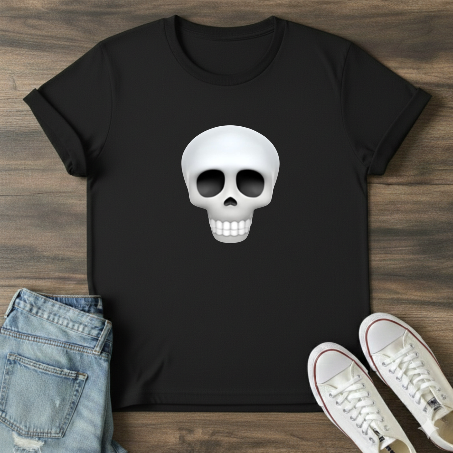 Skull Face Graphic T-Shirt