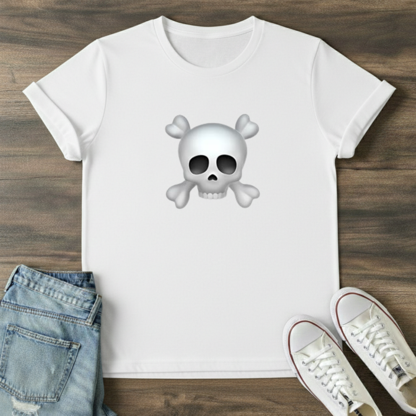 Skull Face Graphic T-Shirt
