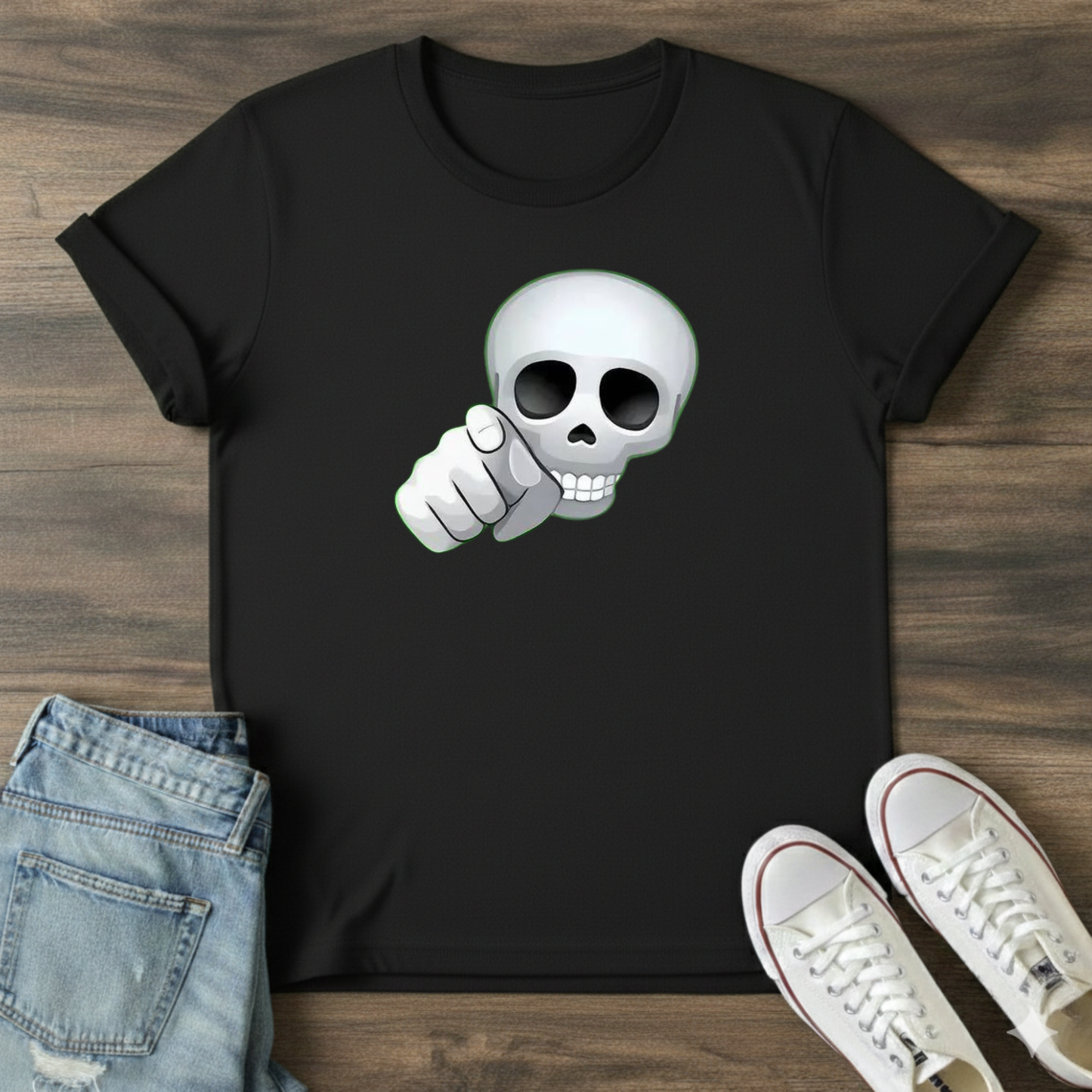 Skull Face Graphic T-Shirt