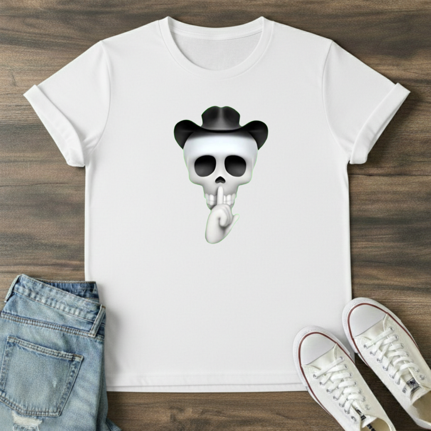 Skull Face Graphic T-Shirt