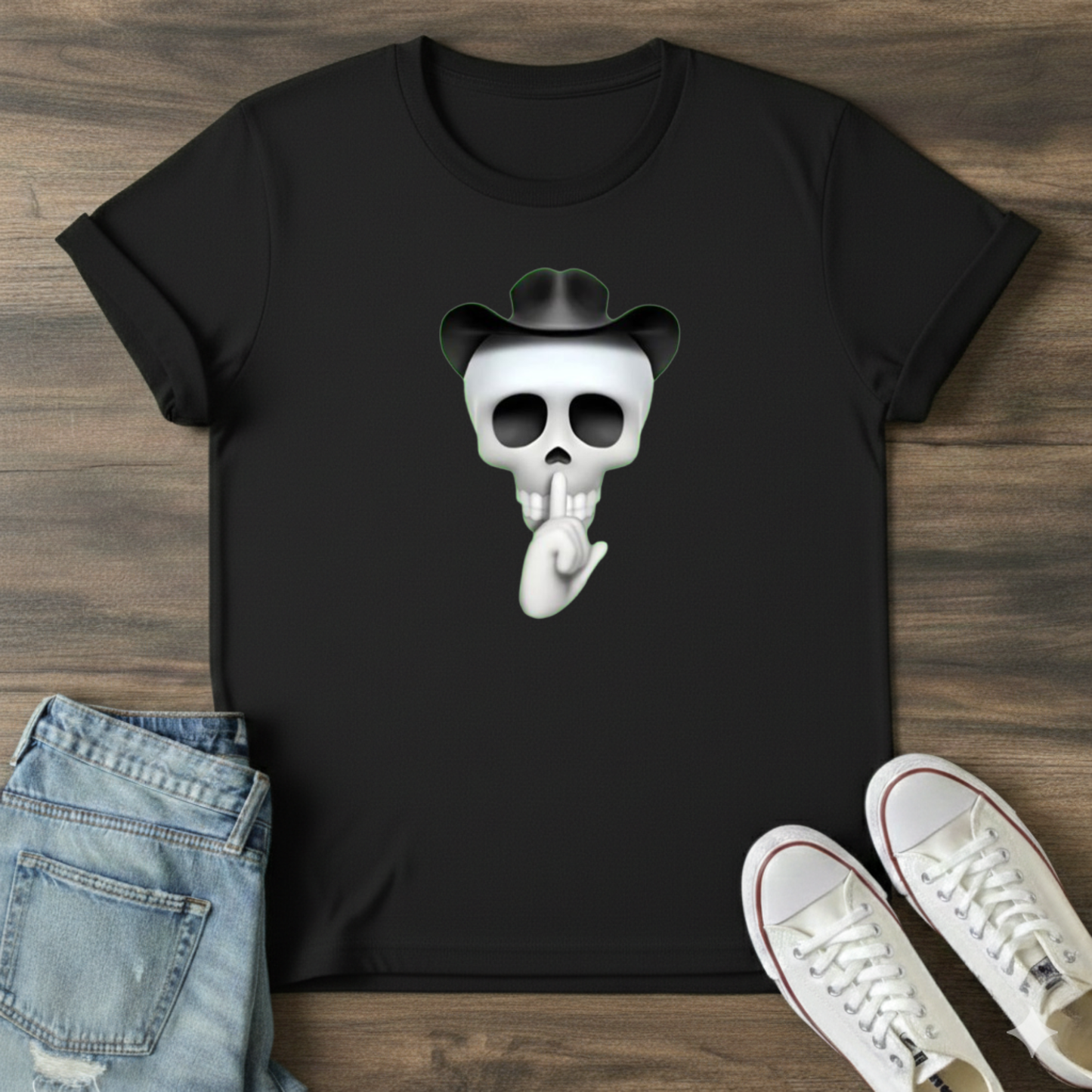 Skull Face Graphic T-Shirt