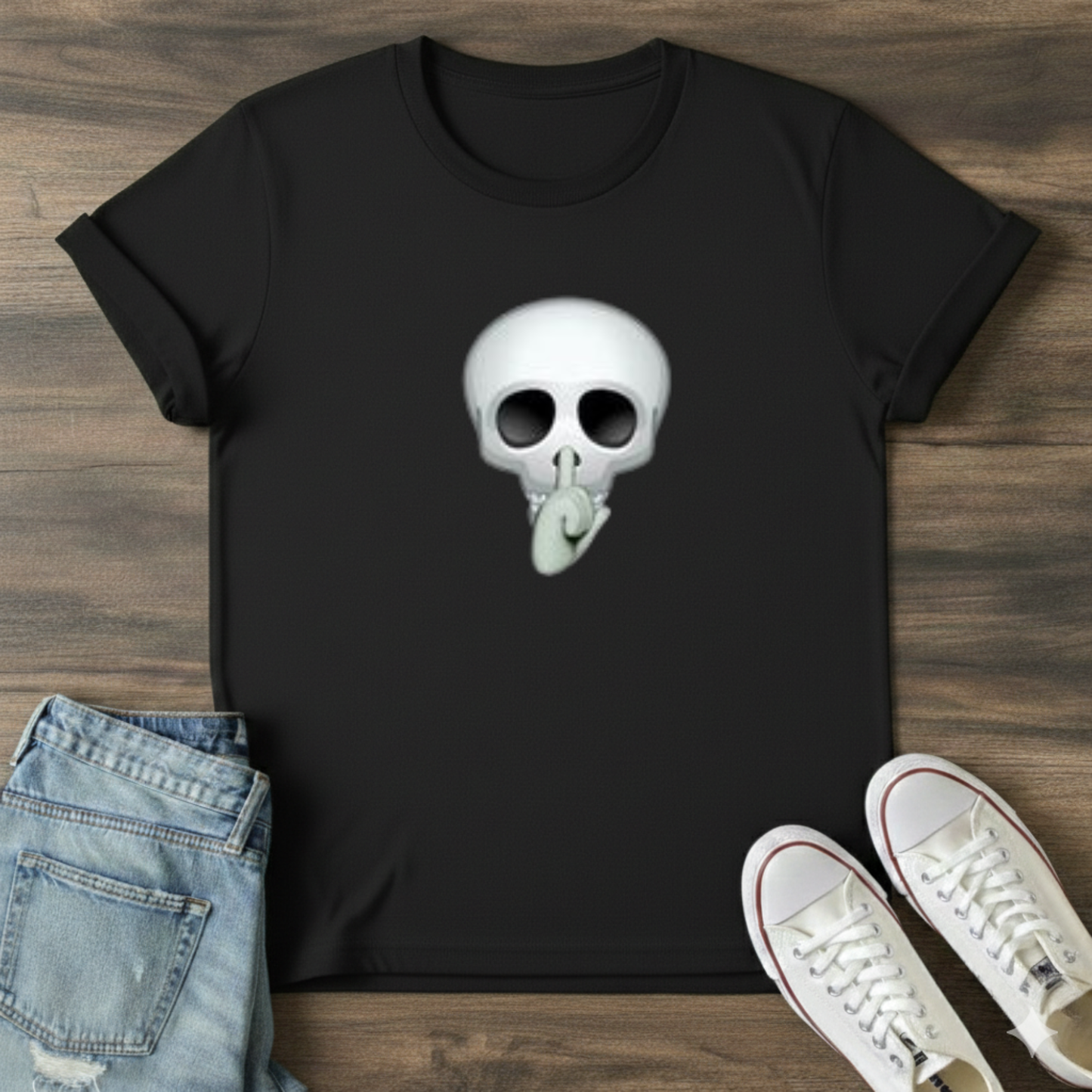 Skull Face Graphic T-Shirt