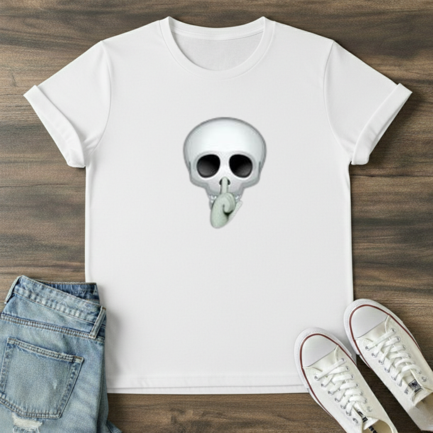 Skull Face Graphic T-Shirt