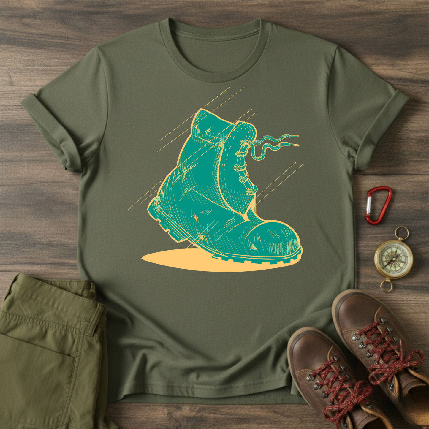 Hiking Boot Graphic T-Shirt