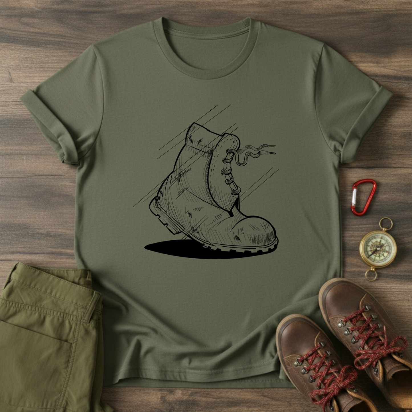 Hiking Boot Graphic T-Shirt