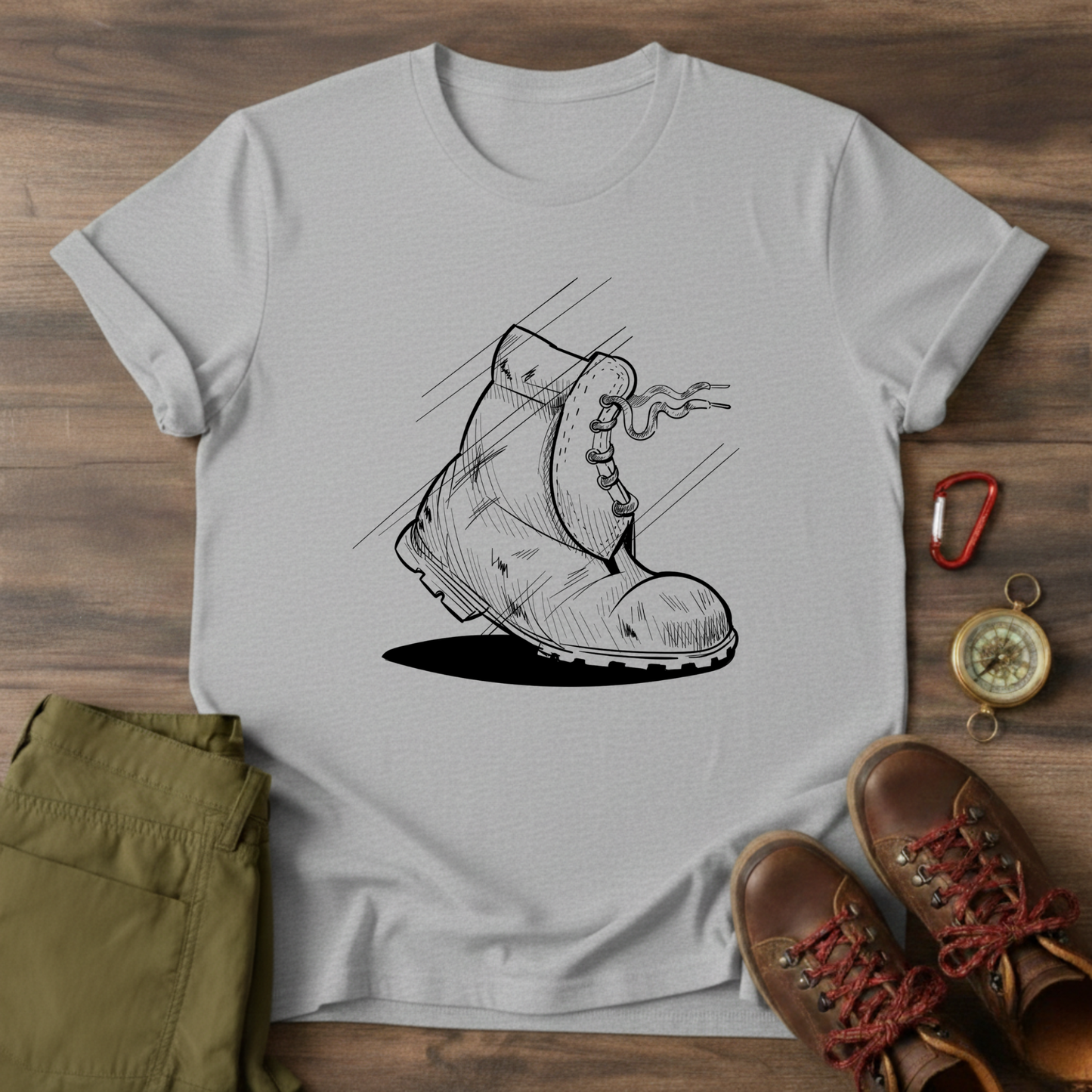Hiking Boot Graphic T-Shirt
