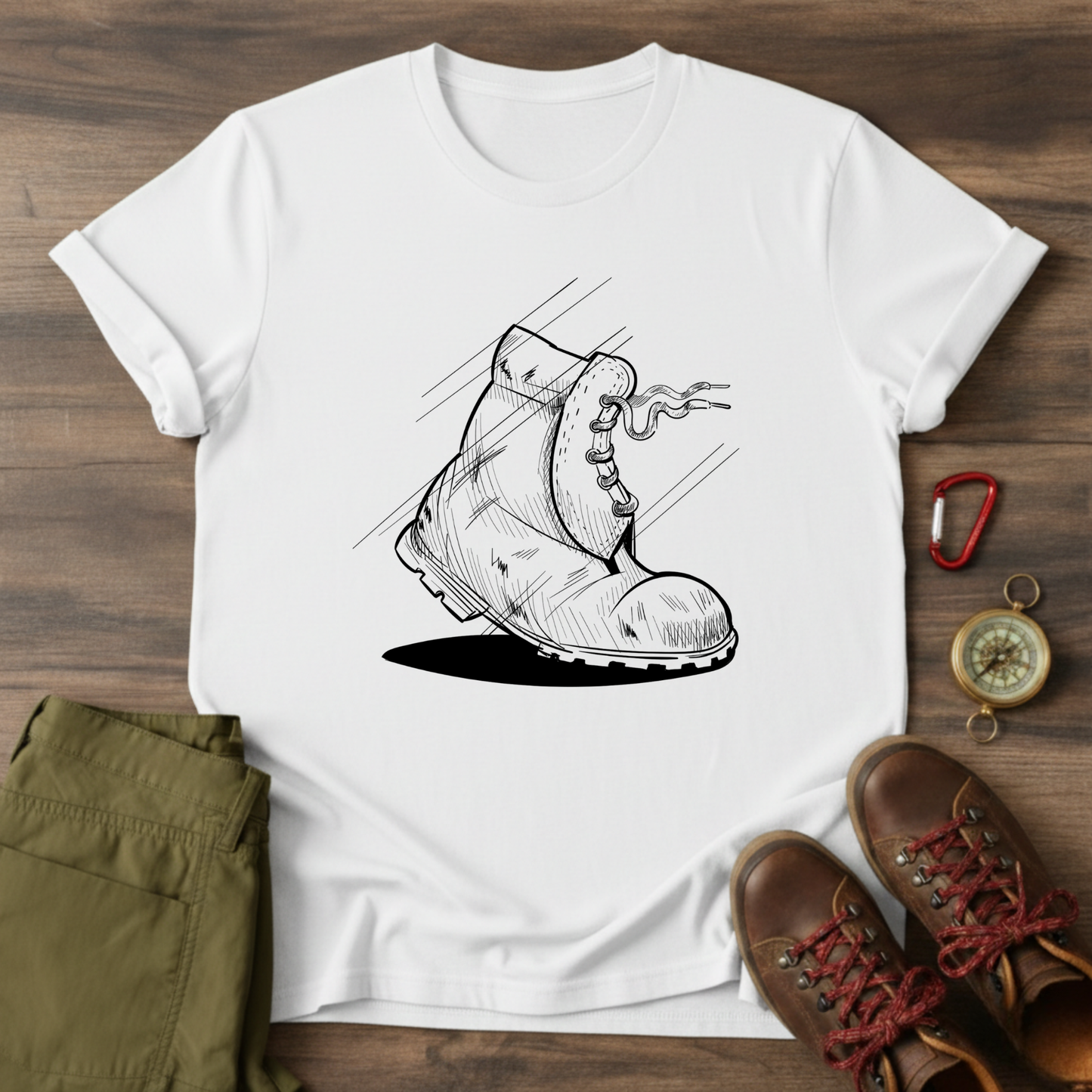 Hiking Boot Graphic T-Shirt
