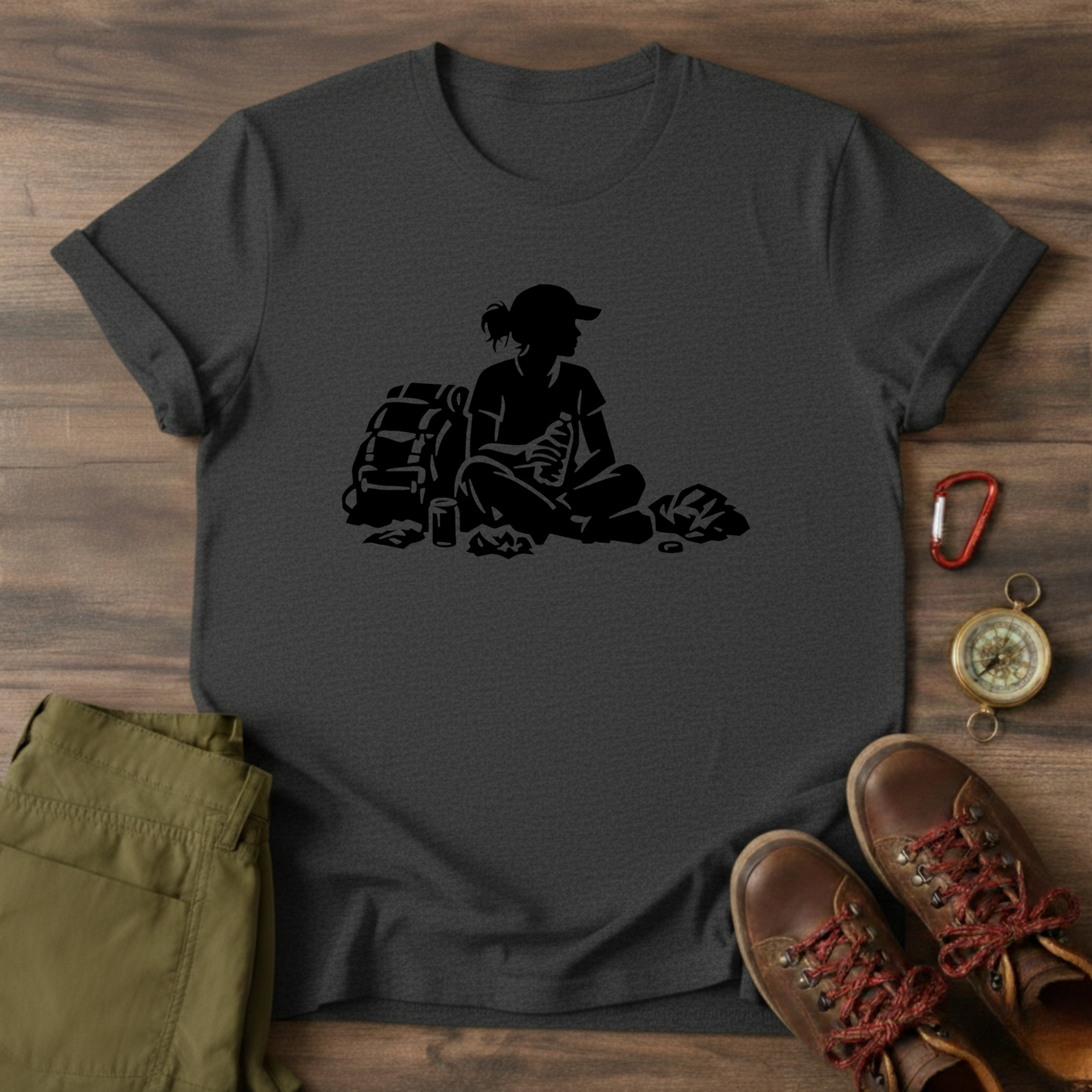 Resting Hiker Graphic T-Shirt