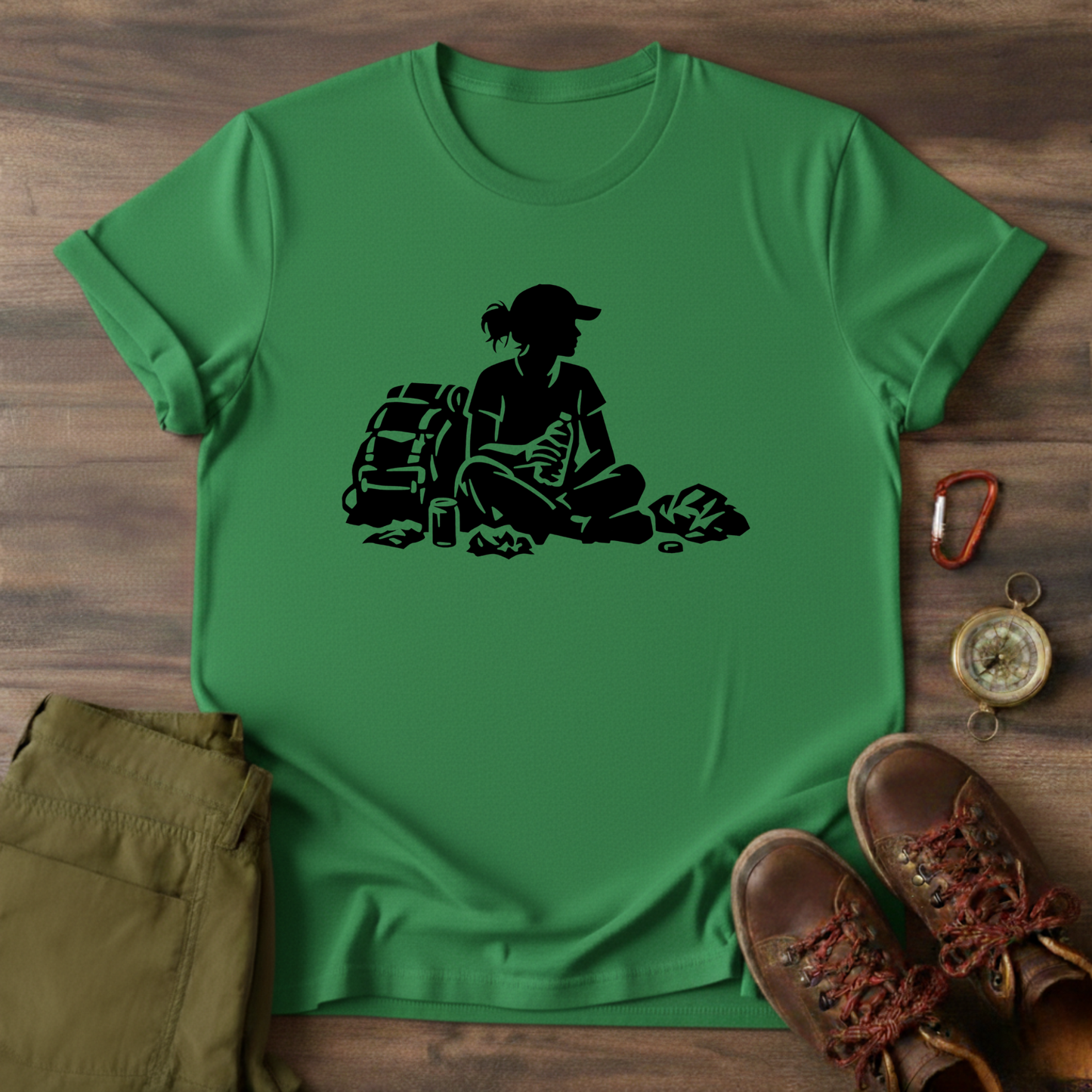 Resting Hiker Graphic T-Shirt