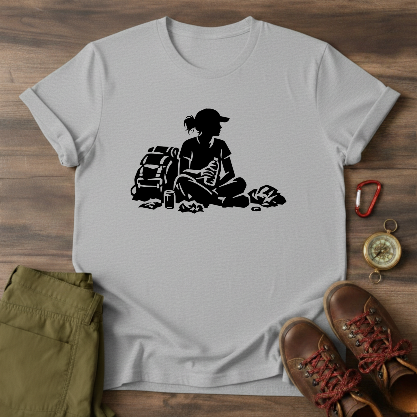 Resting Hiker Graphic T-Shirt
