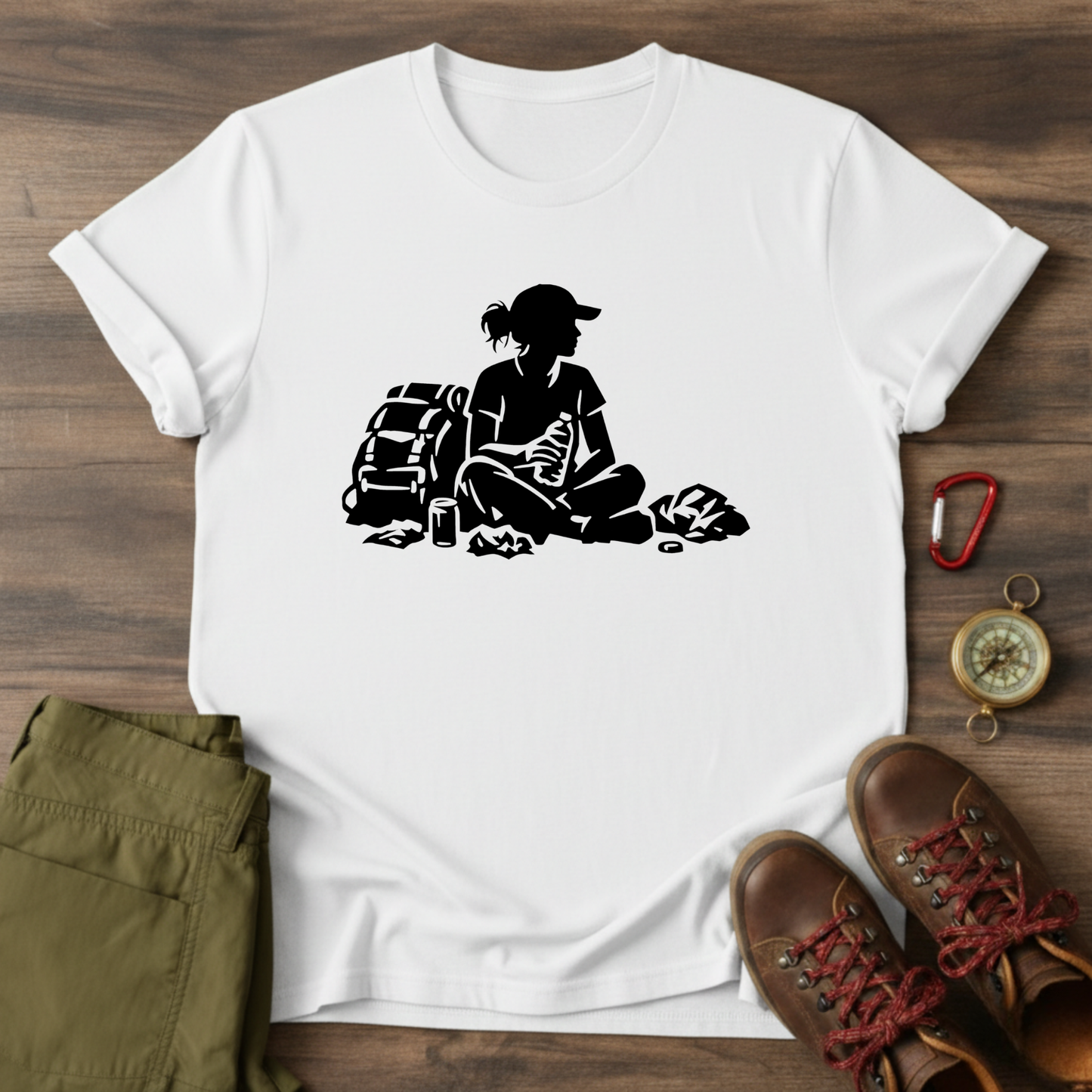 Resting Hiker Graphic T-Shirt