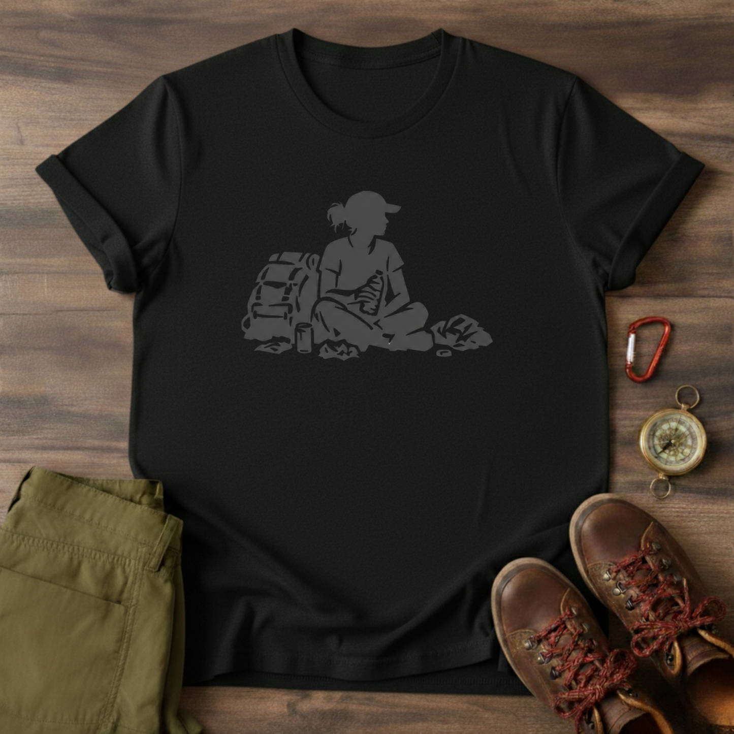 Resting Hiker Graphic T-Shirt