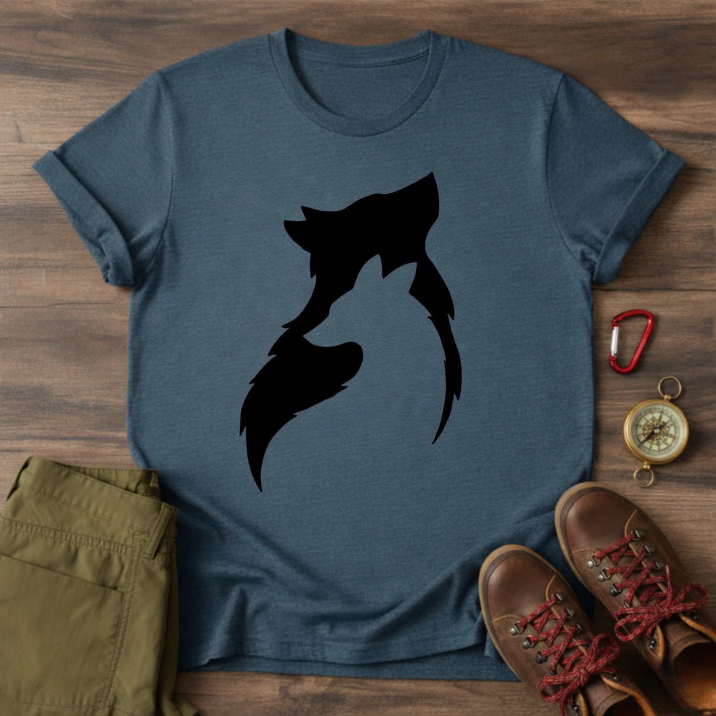 Male and Female Wolf Graphic T-Shirt