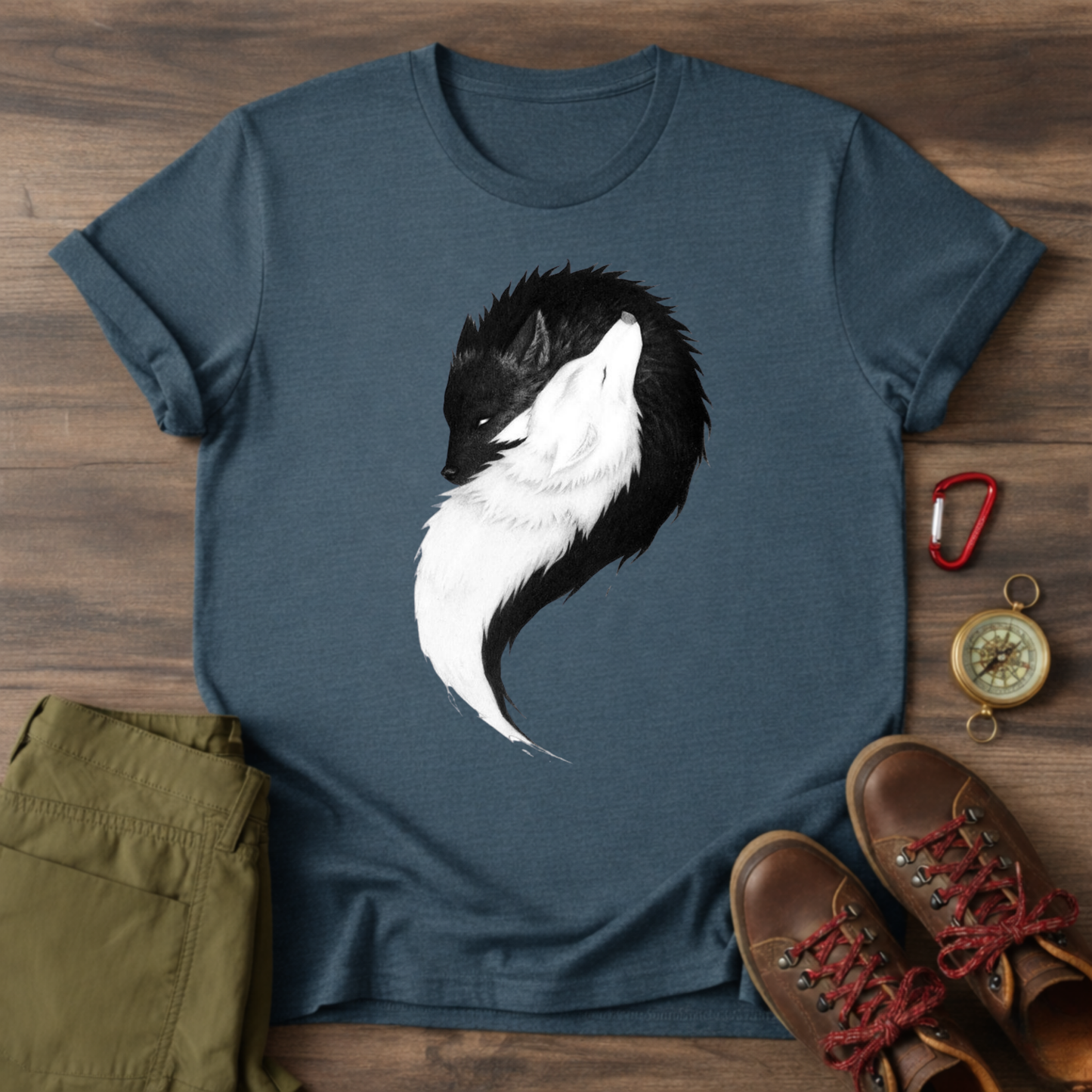 Male and Female Wolf Graphic T-Shirt