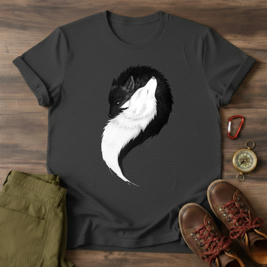 Male and Female Wolf Graphic T-Shirt
