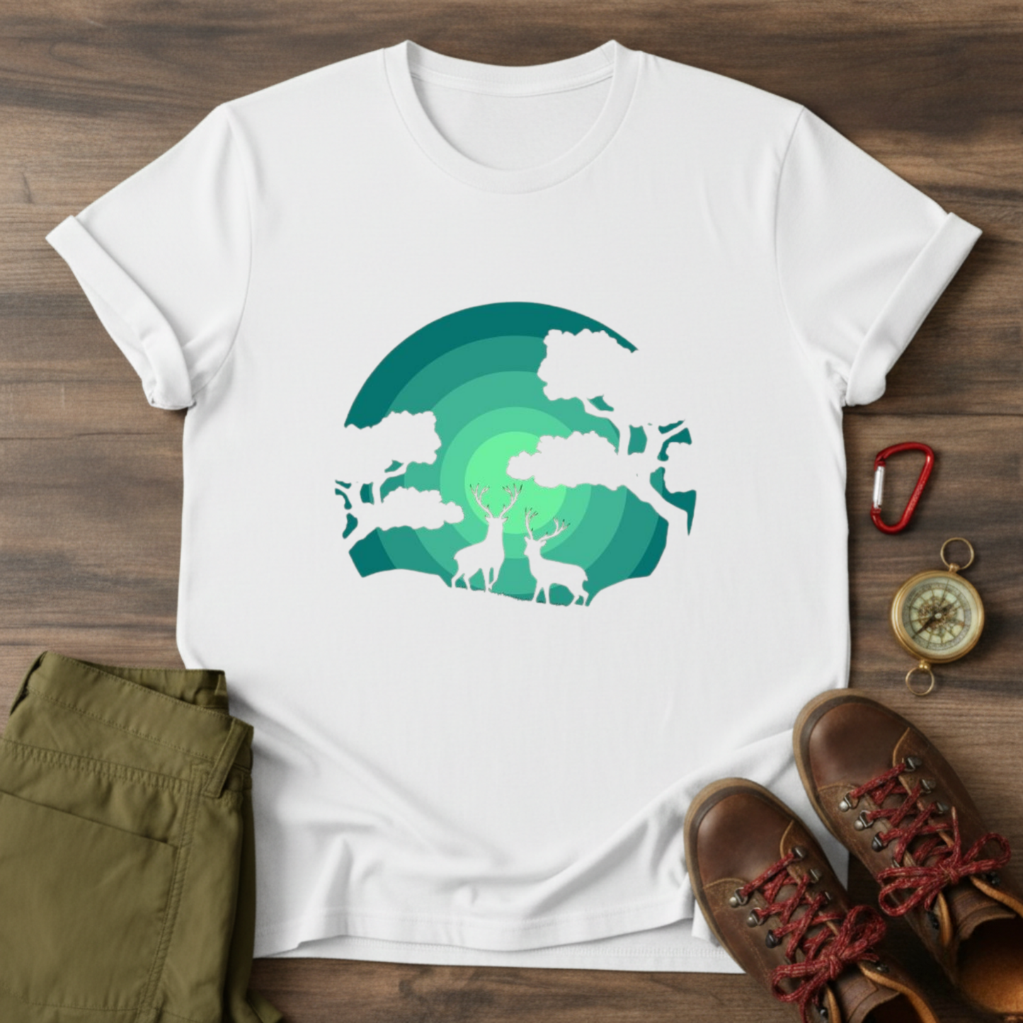 Two Deer Graphic T-Shirt