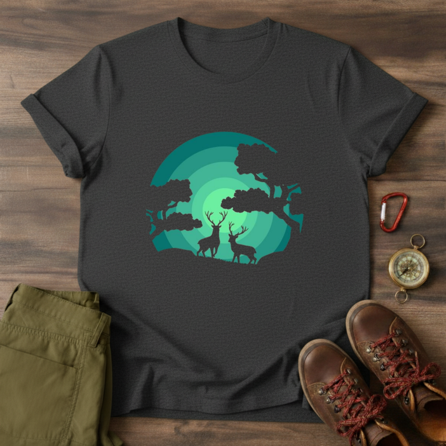 Two Deer Graphic T-Shirt