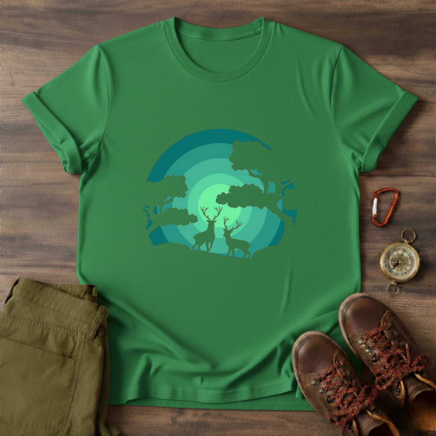 Two Deer Graphic T-Shirt