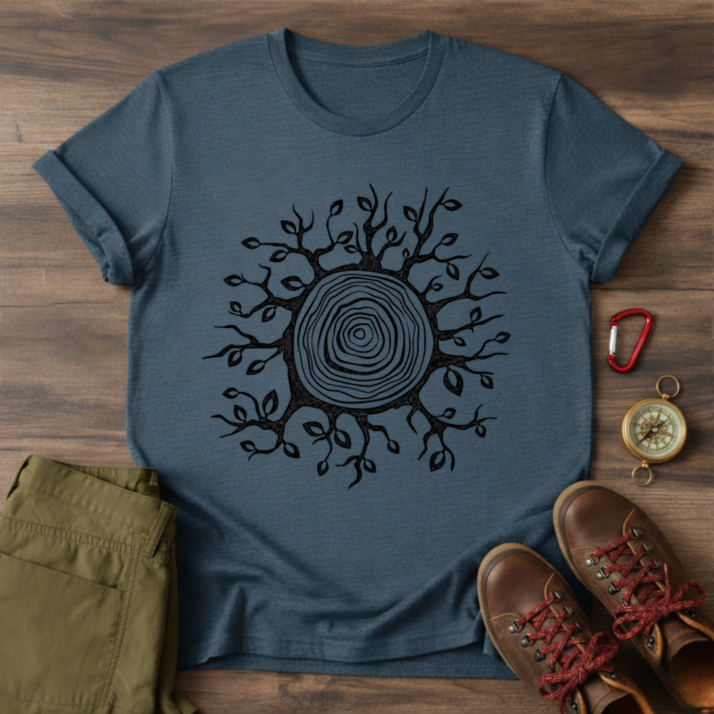 Wooden Log Graphic T-Shirt